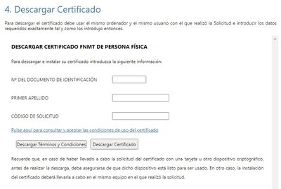 Descargar certificado digital