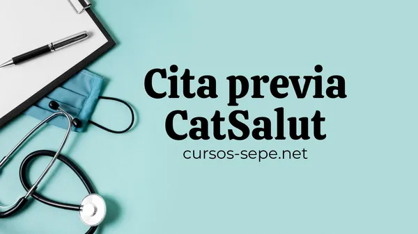 Aprende a solicitar cita previa en CatSalut (Servicio sanitario de la Comunidad Autónoma de Catalunya)