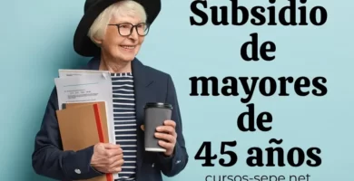 Mujer solicitando el subsidio para mayores de 45 años ofrecido por el Servicio Estatal Publico de Empleo