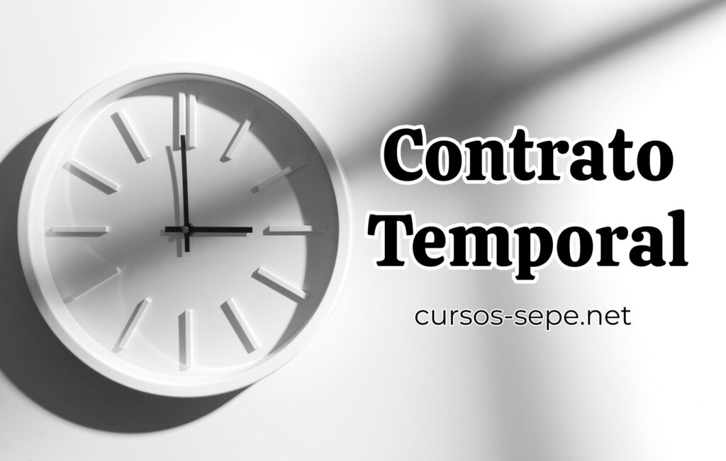 Reloj de parez haciendo referencia a ala temporalidad del contrato