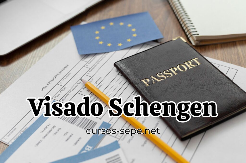Pasaporte con Visado Schengen para poder viajar a España y otros países de la UE.