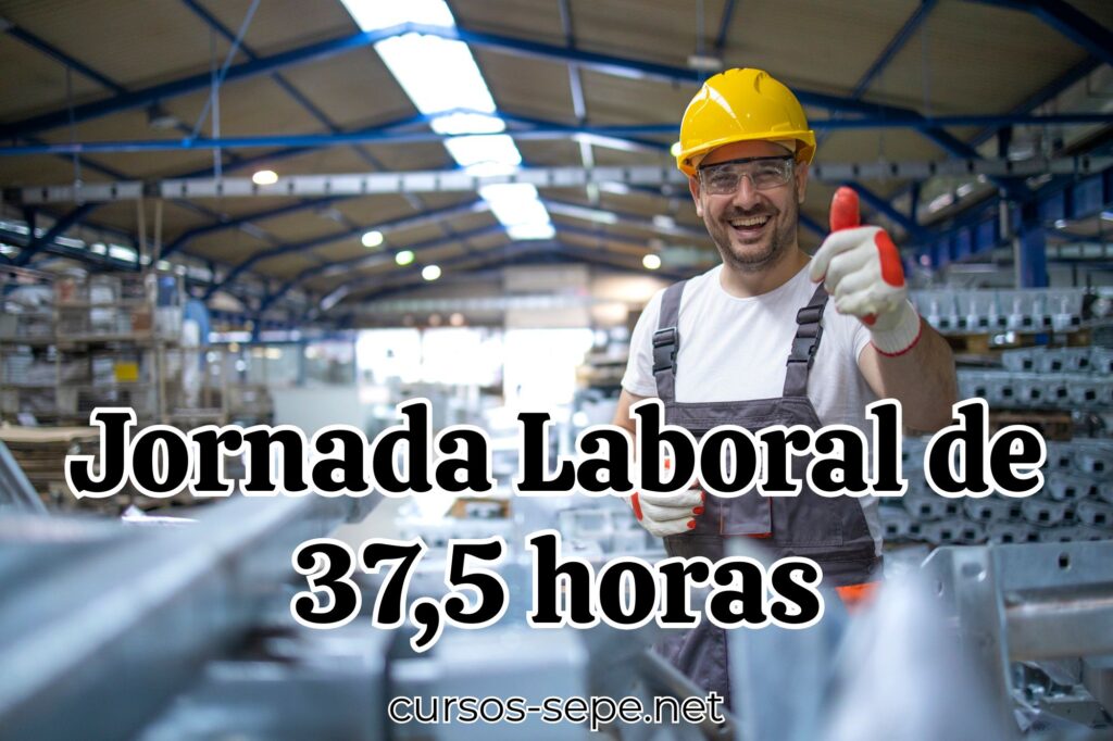 Trabajador que puede obtener la reducción de jornada laboral semanal pactada por el gobierno de España.