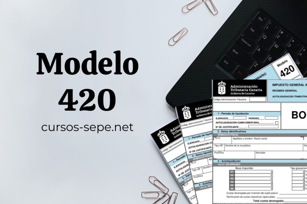 Folios con el modelo 420 impreso