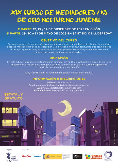 Información sobre el curso de mediador en ocio nocturno